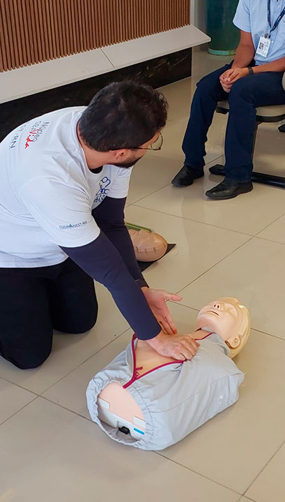 Material educativo da campanha Salve uma Vida